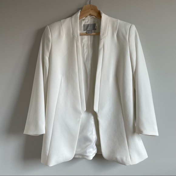 H&M buttonless blazer, off-white - Picture 2 of 4